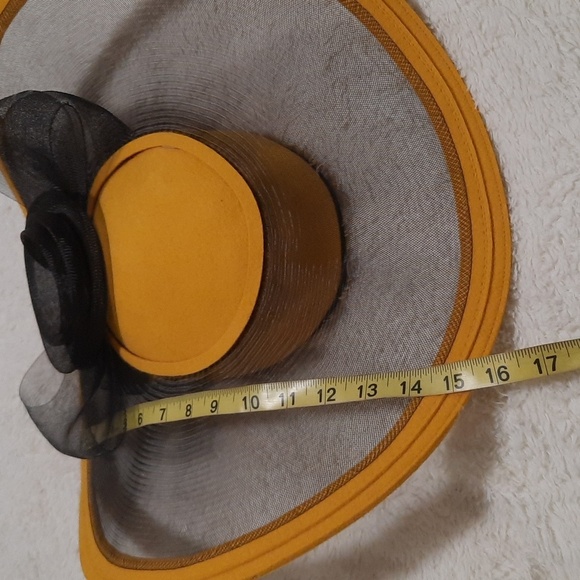 Jody G. Elegant Yellow and Black Women's Hat - Picture 8 of 11